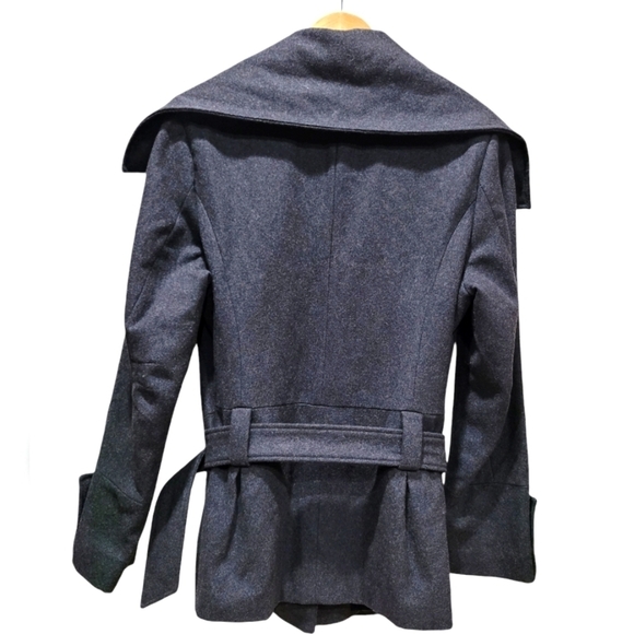 XL Gray Wool Blend Pea Coat- Enlightened Outerwear, EUC - Picture 4 of 8